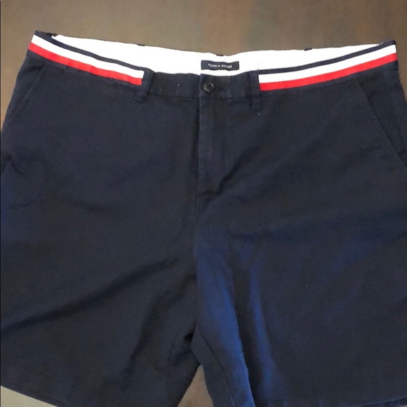 tommy hilfiger navy blue shorts